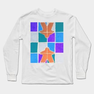 Stained Glass Meeps 1 Long Sleeve T-Shirt